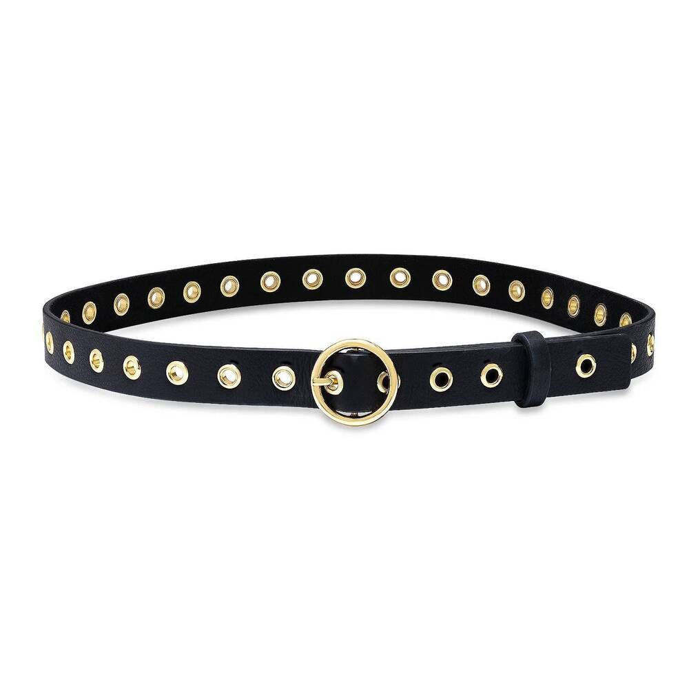 NEW LAUREL AND GOLD women's rossmore belt in black/gold